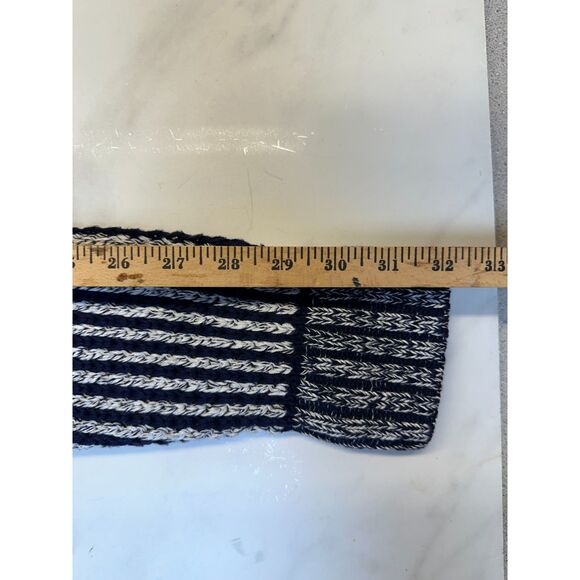 Gap heavyweight cotton knit navy & white sweater toggle cardigan, Cozy Winter - Picture 11 of 11